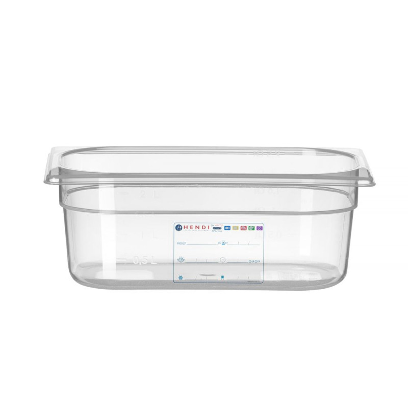 Gastronorm container 1/4 - Brand HENDI - Fourniresto Gastronorm container 1/4 - Brand HENDI - Fourniresto