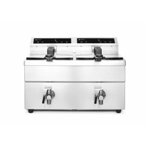Friteza na indukcijo z odtokom - 2 x 8 L