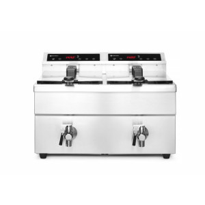 Friteza na indukcijo z odtokom - 2 x 8 L