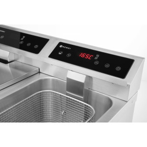 Friteza na indukcijo z odtokom - 2 x 8 L