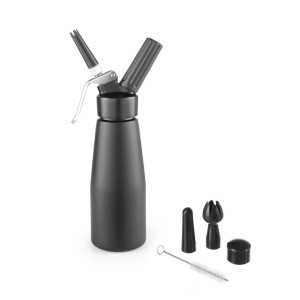 Sifon za stepanje smetane Kitchen Line črne barve