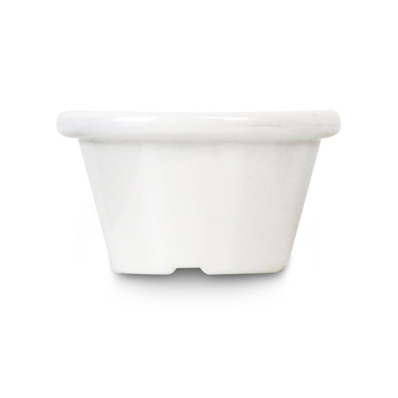 Ramequins Couleur Ivoire en Plastique - Lot de 12 Ramequins Couleur Ivoire en Plastique - Lot de 12