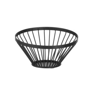 Black Oblique Fruit Basket - 150 mm Diameter