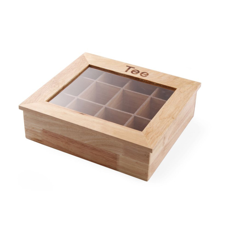 Coffret à Thé en Bois - Marque HENDI Coffret à Thé en Bois - Marque HENDI