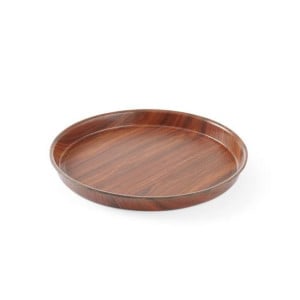 Plošča Woodform Round s visokim robom - premer 320 mm - HENDI