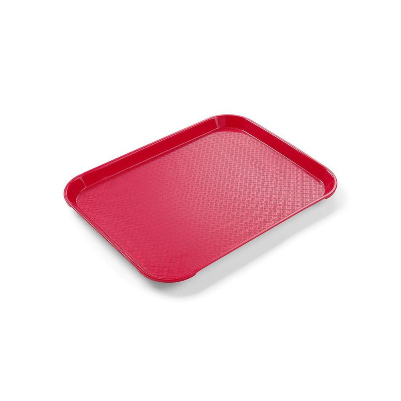 Rectangular Fast Food Tray - Small Size 265 x 345 mm - Red Rectangular Fast Food Tray - Small Size 265 x 345 mm - Red