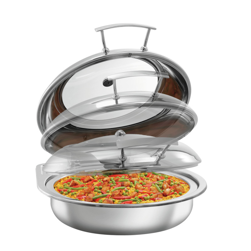 Chafing Dish Fleksibilni okrogli s pokrovom, odstranljiv - 6,2 L - Bartscher Chafing Dish Fleksibilni okrogli s pokrovom, odstranljiv - 6,2 L - Bartscher