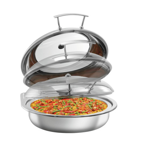 Chafing Dish Fleksibilni okrogli s pokrovom, odstranljiv - 6,2 L - Bartscher