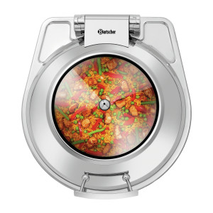 Chafing Dish Fleksibilni okrogli s pokrovom, odstranljiv - 6,2 L - Bartscher