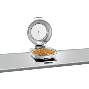 Chafing Dish Fleksibilni okrogli s pokrovom, odstranljiv - 6,2 L - Bartscher