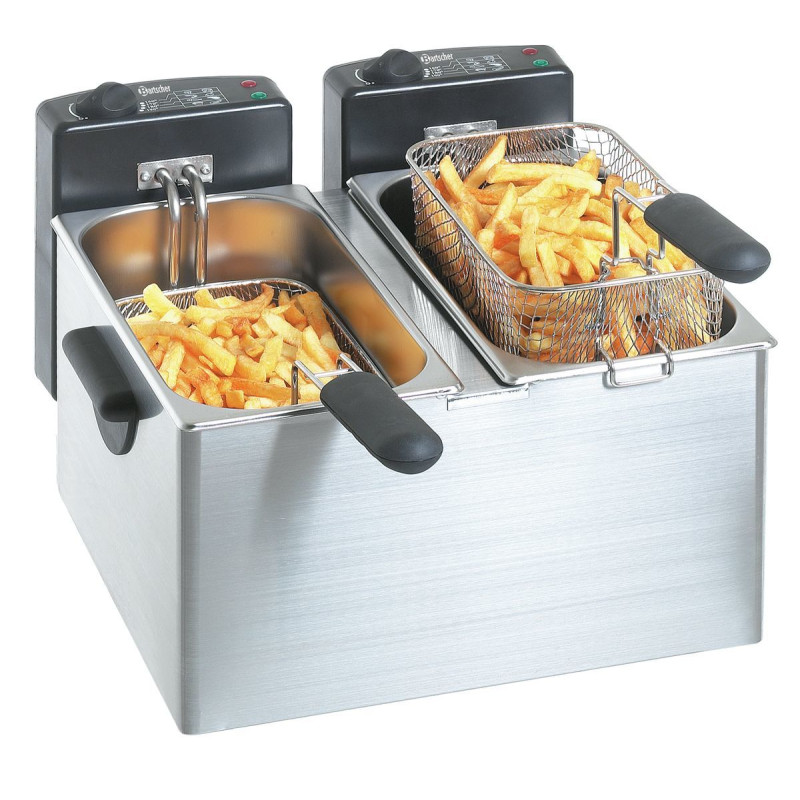 Fryer MINI III Bartscher - Double tank 4 liters - Power 4400W Fryer MINI III Bartscher - Double tank 4 liters - Power 4400W