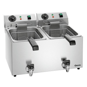 Friteza SNACK IV Plus Bartscher | Dvojna posoda, 190°C optimalno