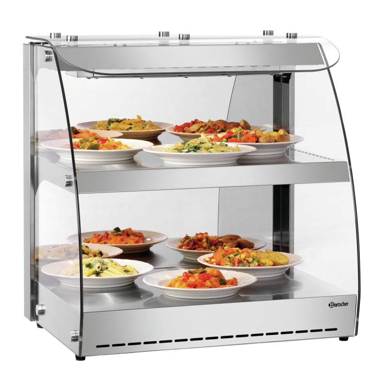 Heated Display Case 5900 2ER Bartscher in Stainless Steel Heated Display Case 5900 2ER Bartscher in Stainless Steel