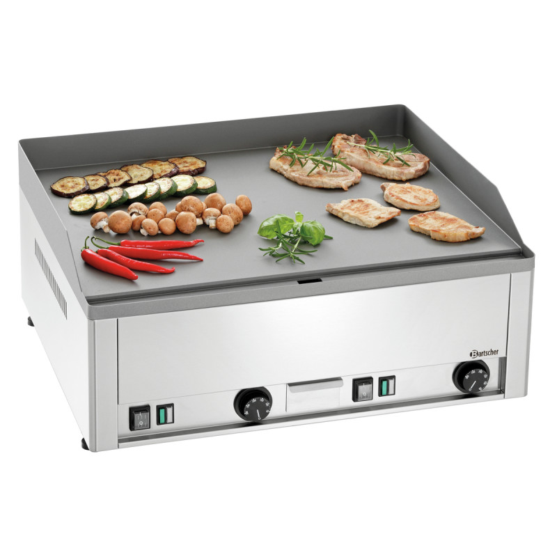 Plancha Professionnelle Bartscher 650E-G en Acier Inoxydable Plancha Professionnelle Bartscher 650E-G en Acier Inoxydable