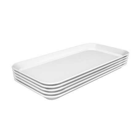 Predstavitvena plošča Bartscher 150x300 mm iz belega melamina - Komplet 5