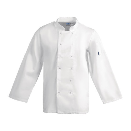 Kuhinjska delovna halja Vegas z dolgimi rokavi - bela - velikost XL - Whites Chefs Clothing - Fourniresto