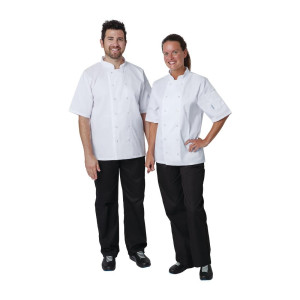Kuhinjska obleka Vegas z mešanimi rokavi, bela - velikost XL - Whites Chefs Clothing - Fourniresto
