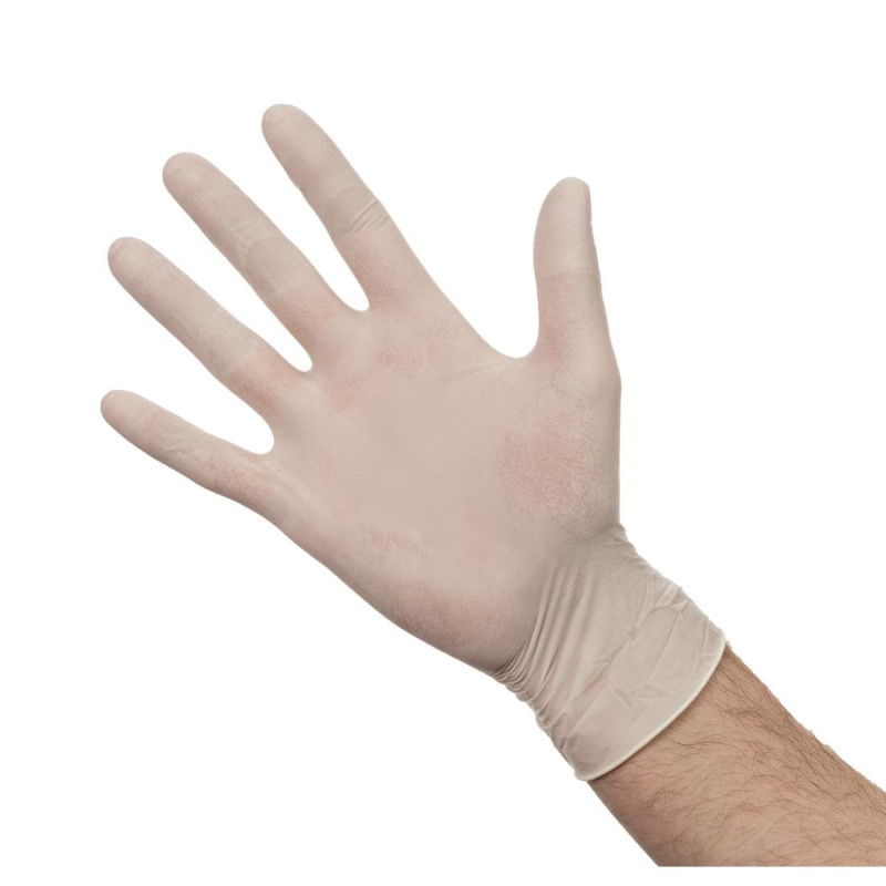 Powdered Latex Gloves - Size XL - Pack of 100 - FourniResto - Fourniresto Powdered Latex Gloves - Size XL - Pack of 100 - FourniResto - Fourniresto