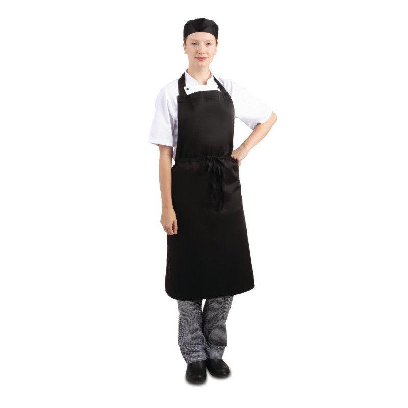 Black Bib Apron - 965 x 711 mm Black Bib Apron - 965 x 711 mm
