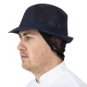 Klobuk Trilby v mornarsko modri barvi s čipko - velikost L 590 mm - FourniResto - Fourniresto
