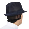 Klobuk Trilby v mornarsko modri barvi s čipko - velikost L 590 mm - FourniResto - Fourniresto