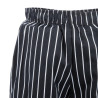Hlače za kuhinjo unisex Baggy črne in bele črte - velikost M - Chef Works - Fourniresto