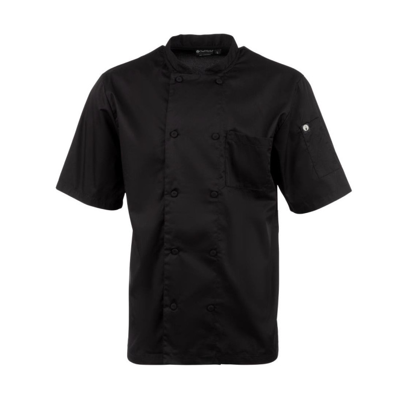 Veste De Cuisine Mixte Noire Cool Vent Montreal - Taille L - Chef Works - Fourniresto Veste De Cuisine Mixte Noire Cool Vent Montreal - Taille L - Chef Works - Fourniresto