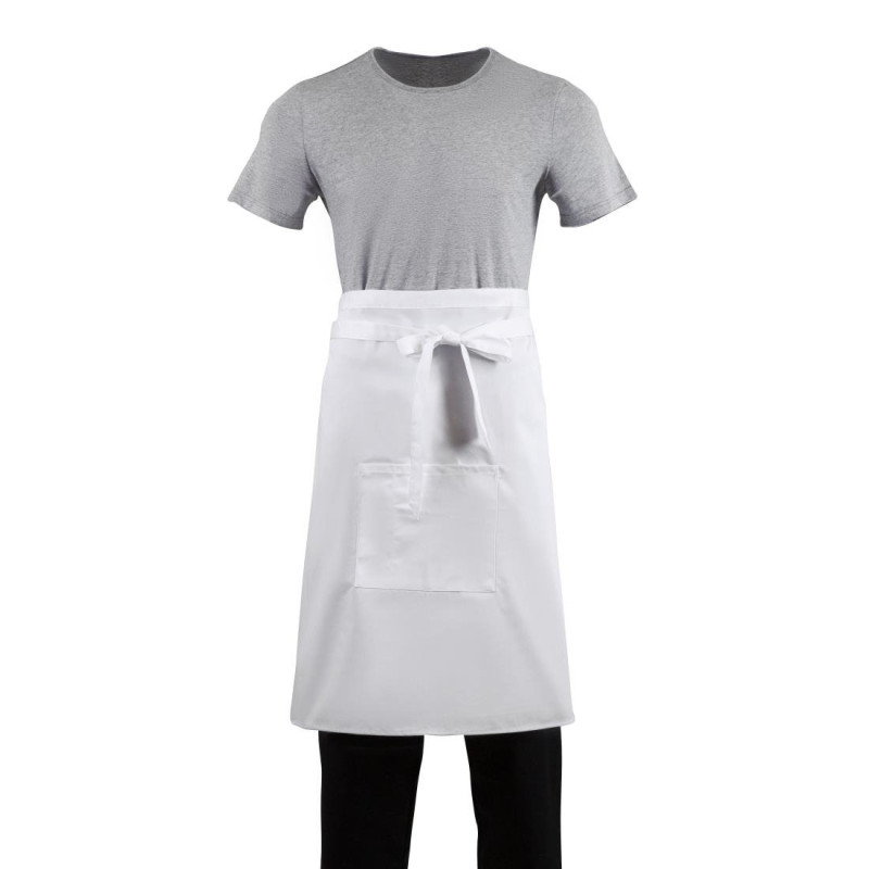 Tablier De Serveur Standard Blanc 1000 X 700 Mm - Whites Chefs Clothing - Fourniresto Tablier De Serveur Standard Blanc 1000 X 700 Mm - Whites Chefs Clothing - Fourniresto