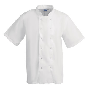 Bele kratke kuharske srajce Boston - velikost XL - Whites Chefs Clothing - Fourniresto