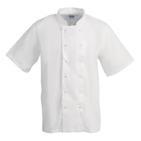 Bele kratke kuharske srajce Boston - velikost XL - Whites Chefs Clothing - Fourniresto