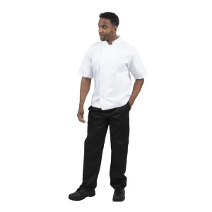 Bele kratke kuharske srajce Boston - velikost XL - Whites Chefs Clothing - Fourniresto