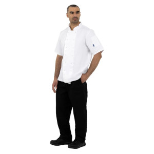 Bele kratke kuharske srajce Boston - velikost XL - Whites Chefs Clothing - Fourniresto