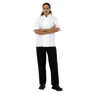 Bele kratke kuharske srajce Boston - velikost XL - Whites Chefs Clothing - Fourniresto