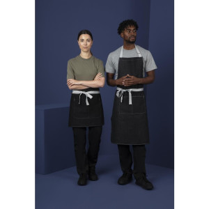 Predpasnik natakarja kratki denim črn Southside 400 x 760 mm - Whites Chefs Clothing - Fourniresto