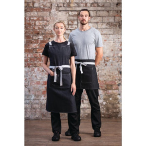 Predpasnik natakarja kratki denim črn Southside 400 x 760 mm - Whites Chefs Clothing - Fourniresto