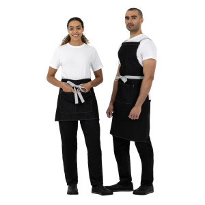 Predpasnik natakarja kratki denim črn Southside 400 x 760 mm - Whites Chefs Clothing - Fourniresto