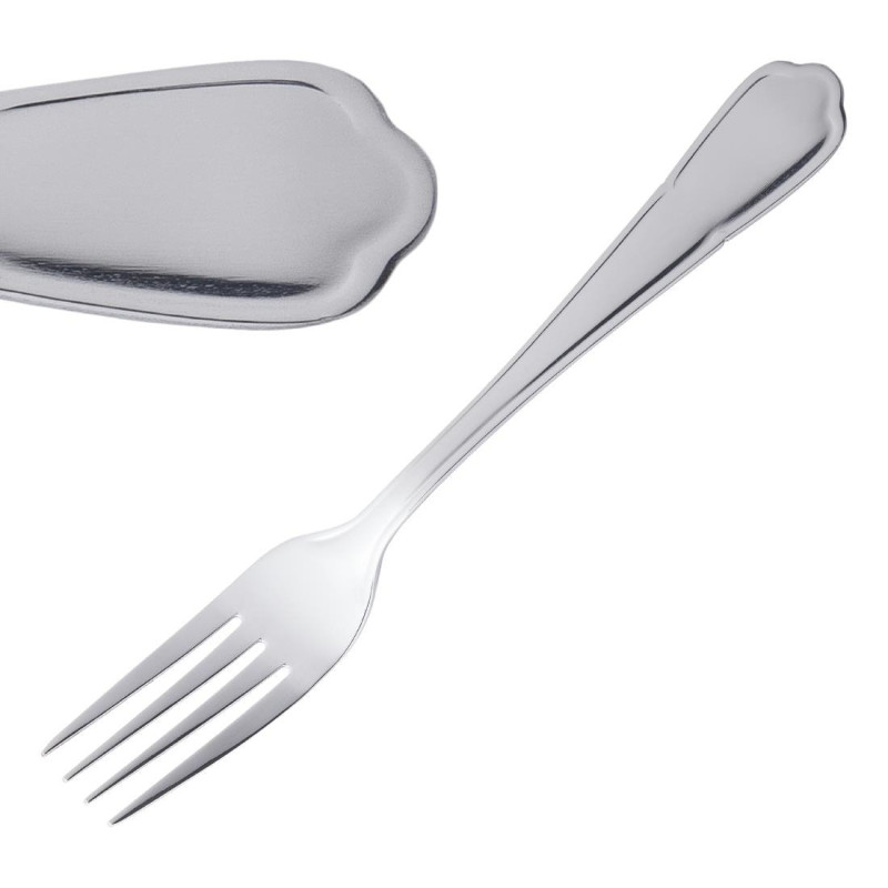 Dessert fork Dubarry in stainless steel - Set of 12 - Olympia - Fourniresto Dessert fork Dubarry in stainless steel - Set of 12 - Olympia - Fourniresto