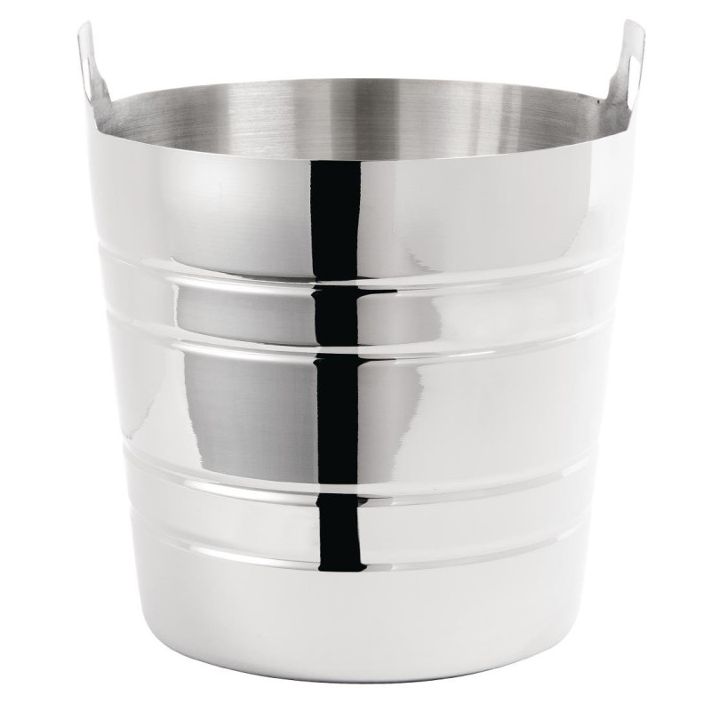 Wine and Champagne Bucket in Stainless Steel Ø 204 mm - Olympia - Fourniresto Wine and Champagne Bucket in Stainless Steel Ø 204 mm - Olympia - Fourniresto