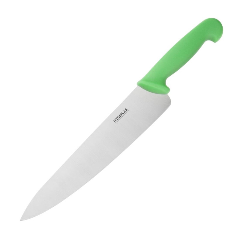 Chef's Knife Green Blade 25.5 cm - Hygiplas - Fourniresto Chef's Knife Green Blade 25.5 cm - Hygiplas - Fourniresto