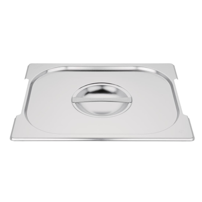 Couvercle Gn 1/2 En Inox Pour Bac Avec Poignées - Vogue - Fourniresto Couvercle Gn 1/2 En Inox Pour Bac Avec Poignées - Vogue - Fourniresto