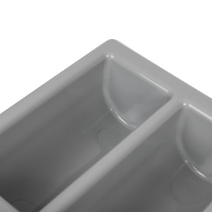 Pribor za jedilni pribor siv z 6 predelki GN 1/1 325 x 530 mm - APS - Fourniresto