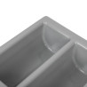 Pribor za jedilni pribor siv z 6 predelki GN 1/1 325 x 530 mm - APS - Fourniresto