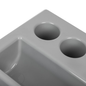 Pribor za jedilni pribor siv z 6 predelki GN 1/1 325 x 530 mm - APS - Fourniresto