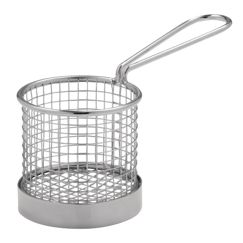 Presentation Basket With Handle Ø 80 Mm - Olympia - Fourniresto Presentation Basket With Handle Ø 80 Mm - Olympia - Fourniresto