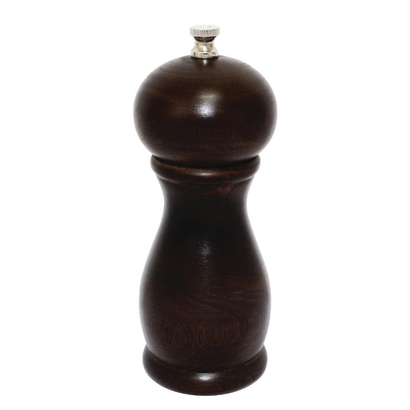 Salt and Pepper Mill Dark Wood 150 mm - Olympia - Fourniresto Salt and Pepper Mill Dark Wood 150 mm - Olympia - Fourniresto