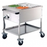 Voziček za Bain-Marie brez vode - 2 GN 1/1