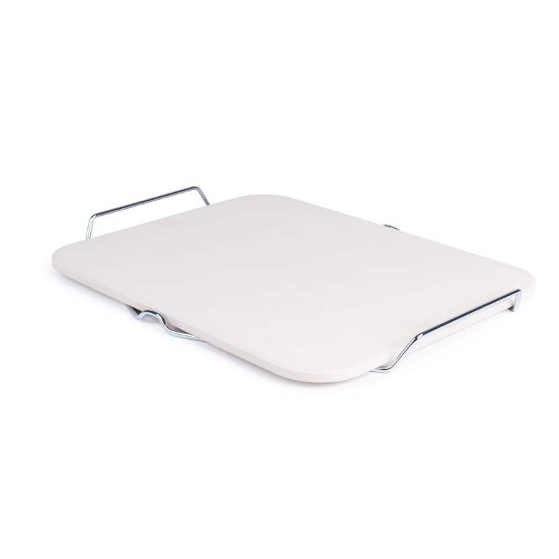 Pierre à Pizza Rectangulaire avec Support 380 x 305 mm - FourniResto - Fourniresto Pierre à Pizza Rectangulaire avec Support 380 x 305 mm - FourniResto - Fourniresto
