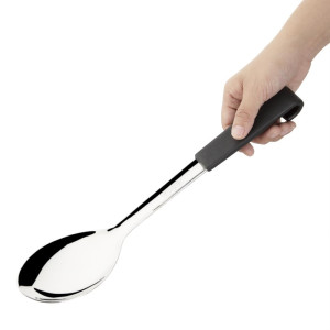 Žlica za postrežbo s črnim ročajem iz nerjavečega jekla 340 mm - Vogue - Fourniresto