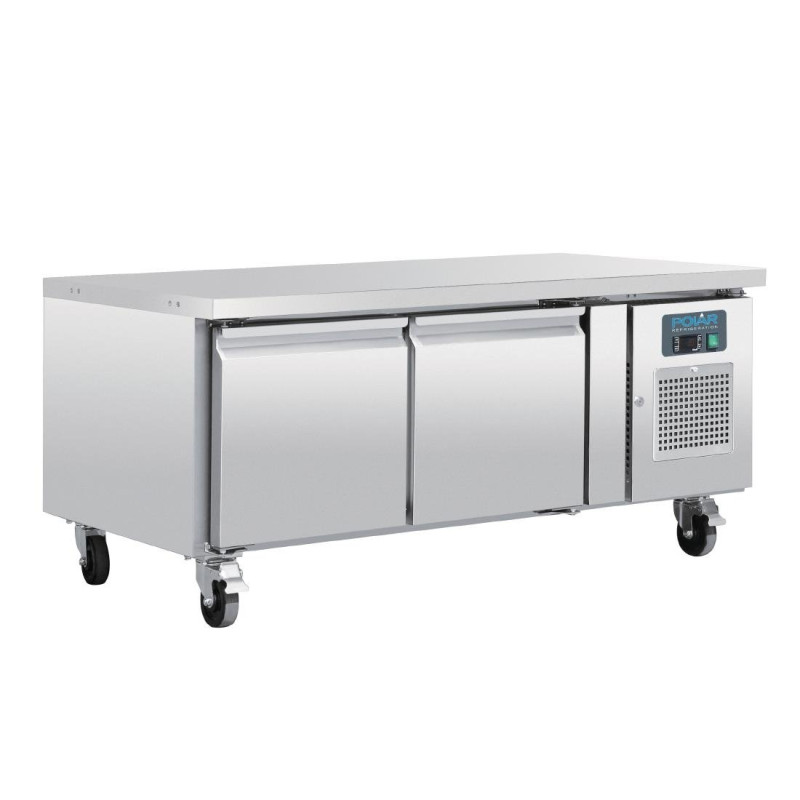 Refrigerated positive base GN 1/1 Series U 2 doors 214L - Polar - Fourniresto Refrigerated positive base GN 1/1 Series U 2 doors 214L - Polar - Fourniresto