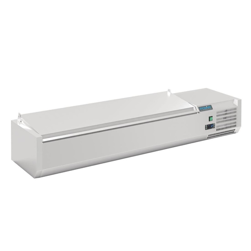 Countertop Saladette with Lid Series G 6x GN 1/4 - Polar - Fourniresto Countertop Saladette with Lid Series G 6x GN 1/4 - Polar - Fourniresto